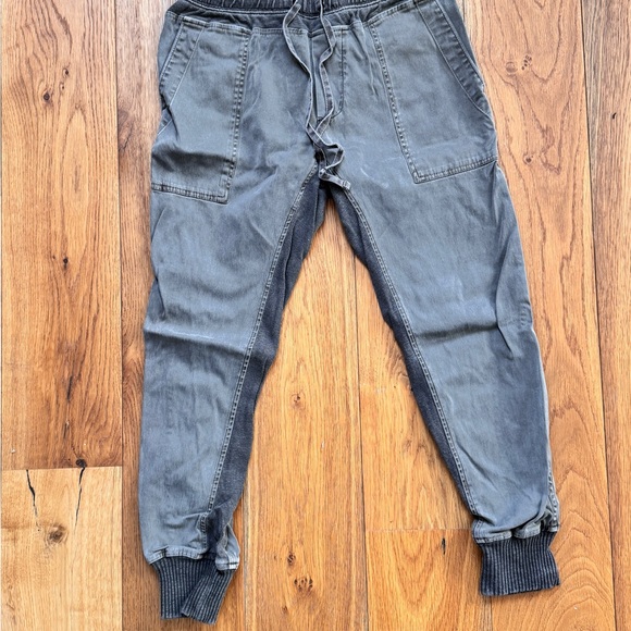 James Perse Charcoal Joggers with Ribbed Ankle Cuffs - Picture 6 of 6